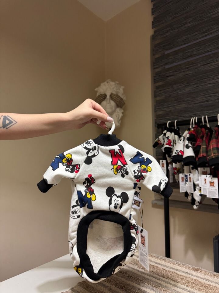 Mickey Mouse Desenli Köpek Kıyafeti-Happy Paws Mickey Sweat