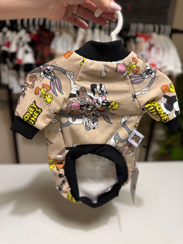 Buggs Bunny Desenli Köpek Kıyafeti-Retro Cartoon Sweat